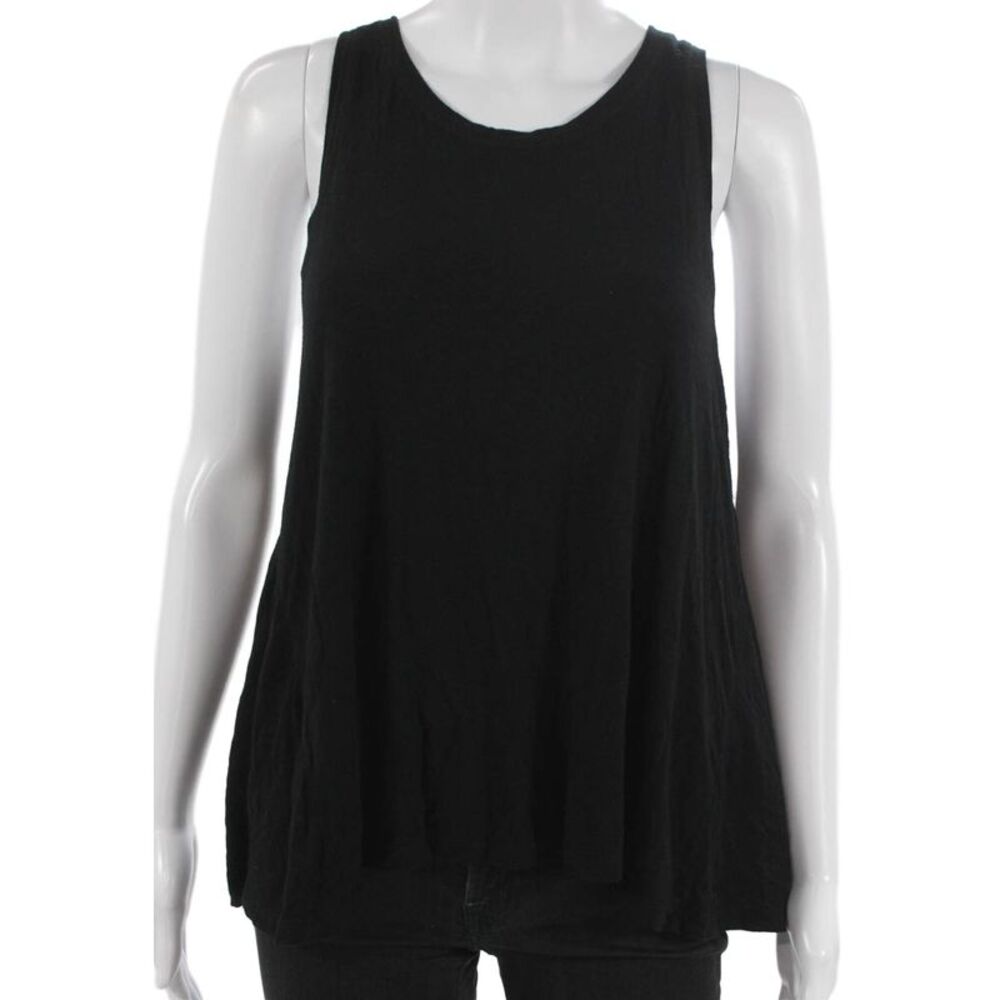 Sweaty Betty Womens Scoop Neck Sleeveless Tank Top Solid Black Size M